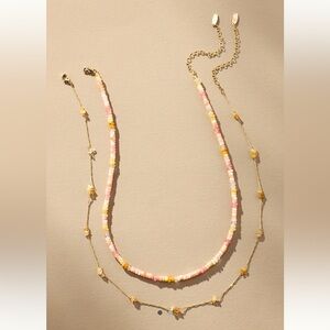 NWT Anthropologie Soleil Necklaces, Set of 2